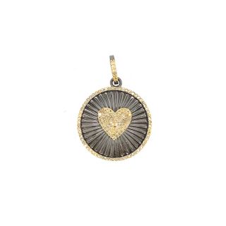 Round Heart Diamond Pendant