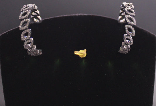 Silver Diamond Earring