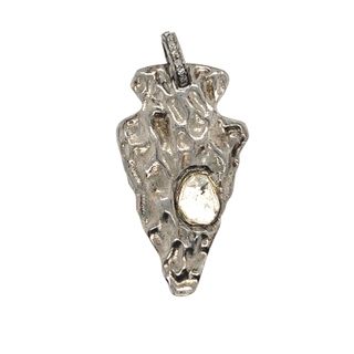 Diamond and Polki Diamond Pendant
