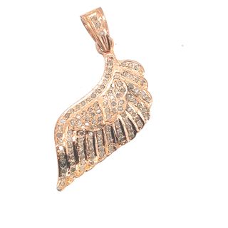 Wing Design All Diamond Pendant