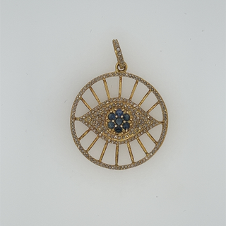 Evil Eye All Diamond Pendant