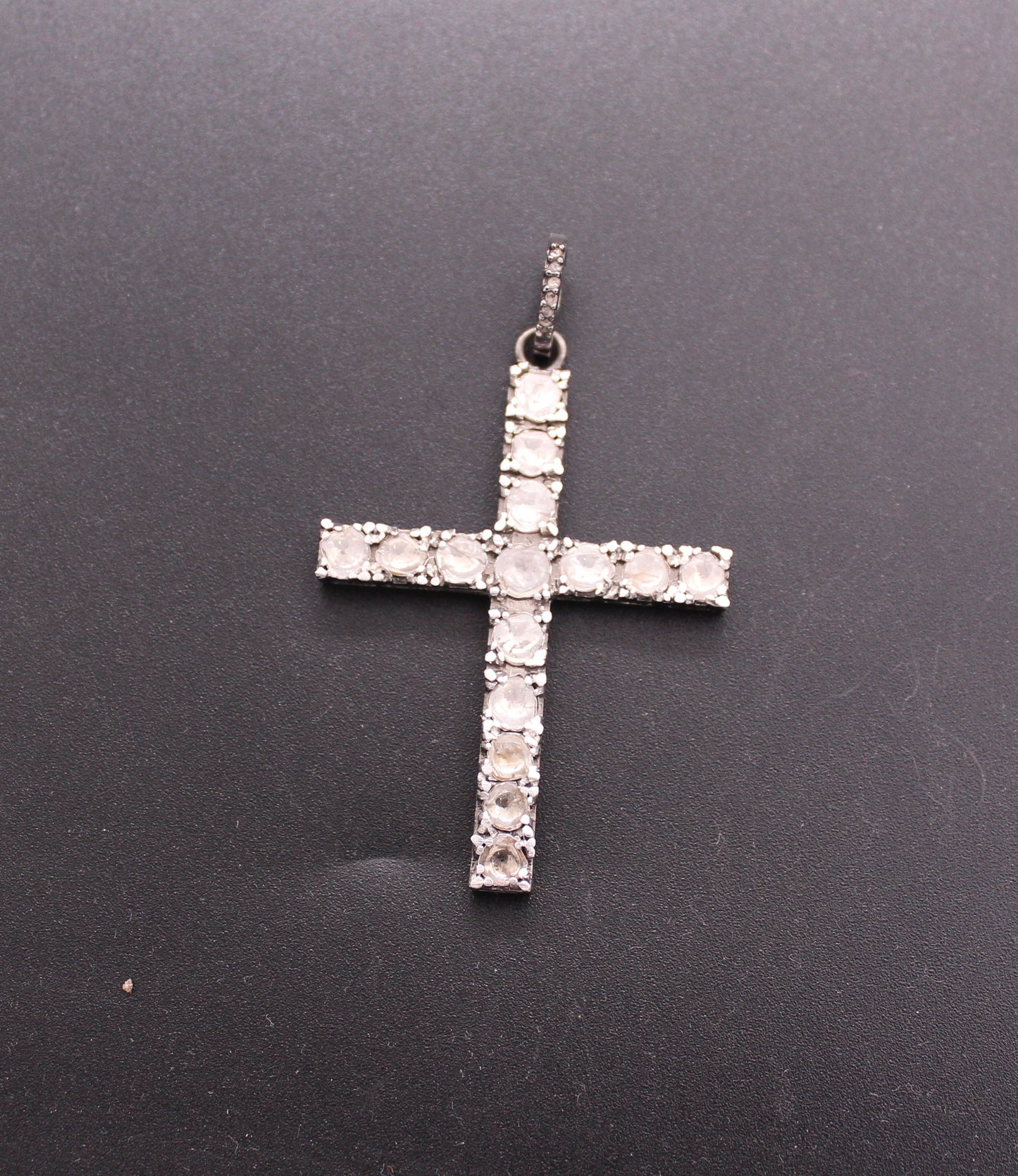 Cross Diamond & Polki Pendant