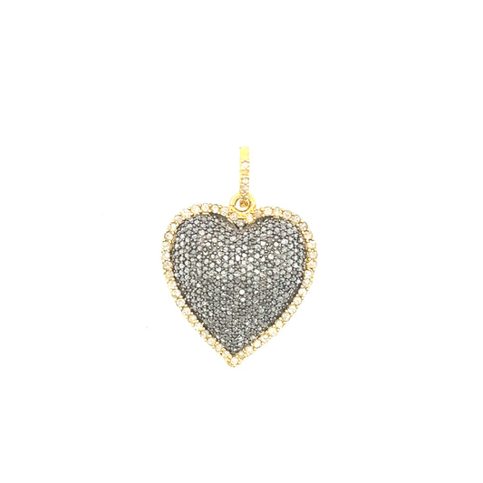 Heart Design All Diamond Pendant