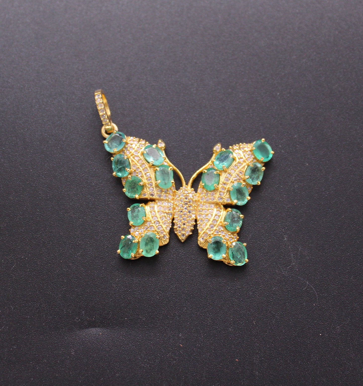 Butterfly Diamond and Gemstone Pendant