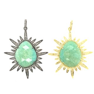 Multi Stone Pendant with Diamond