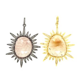 Multi Stone Pendant with Diamond