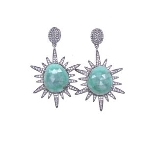 Gemstones Diamond Earrings