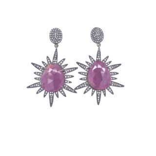Gemstones Diamond Earrings