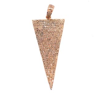 Triangle Design All Diamond Pendant