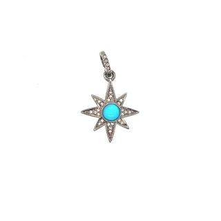 Star Diamond and Gemstone Pendant