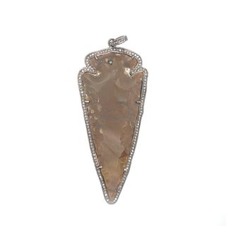 Diamond Stone Pendant