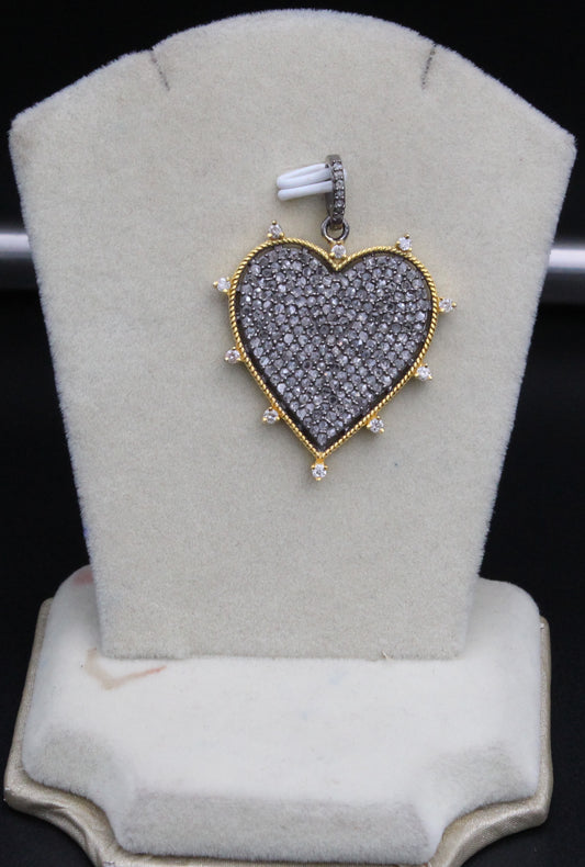Heart All Diamond Pendant