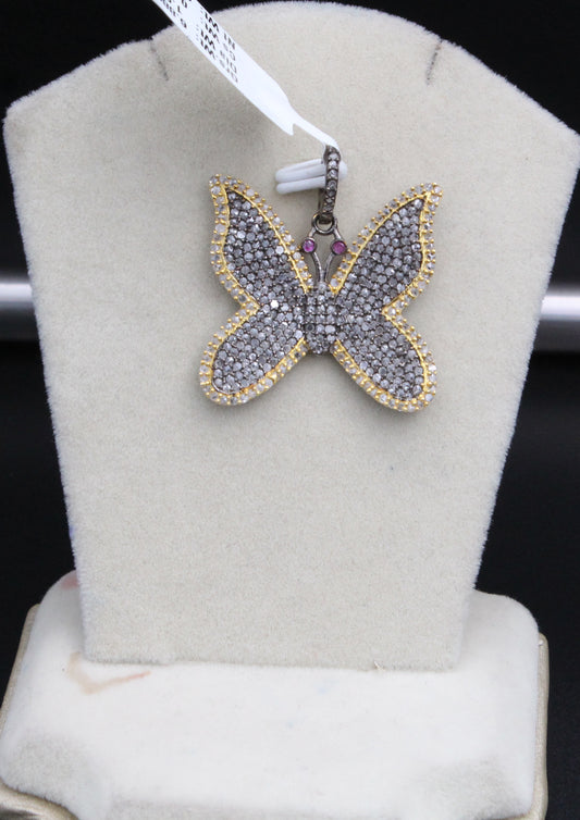 Butterfly All Diamond Pendant