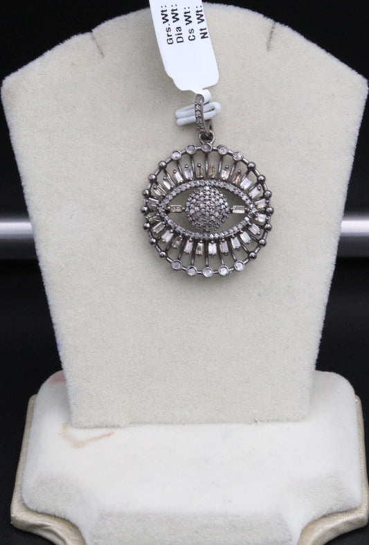 Evil Eye All Diamond Pendant