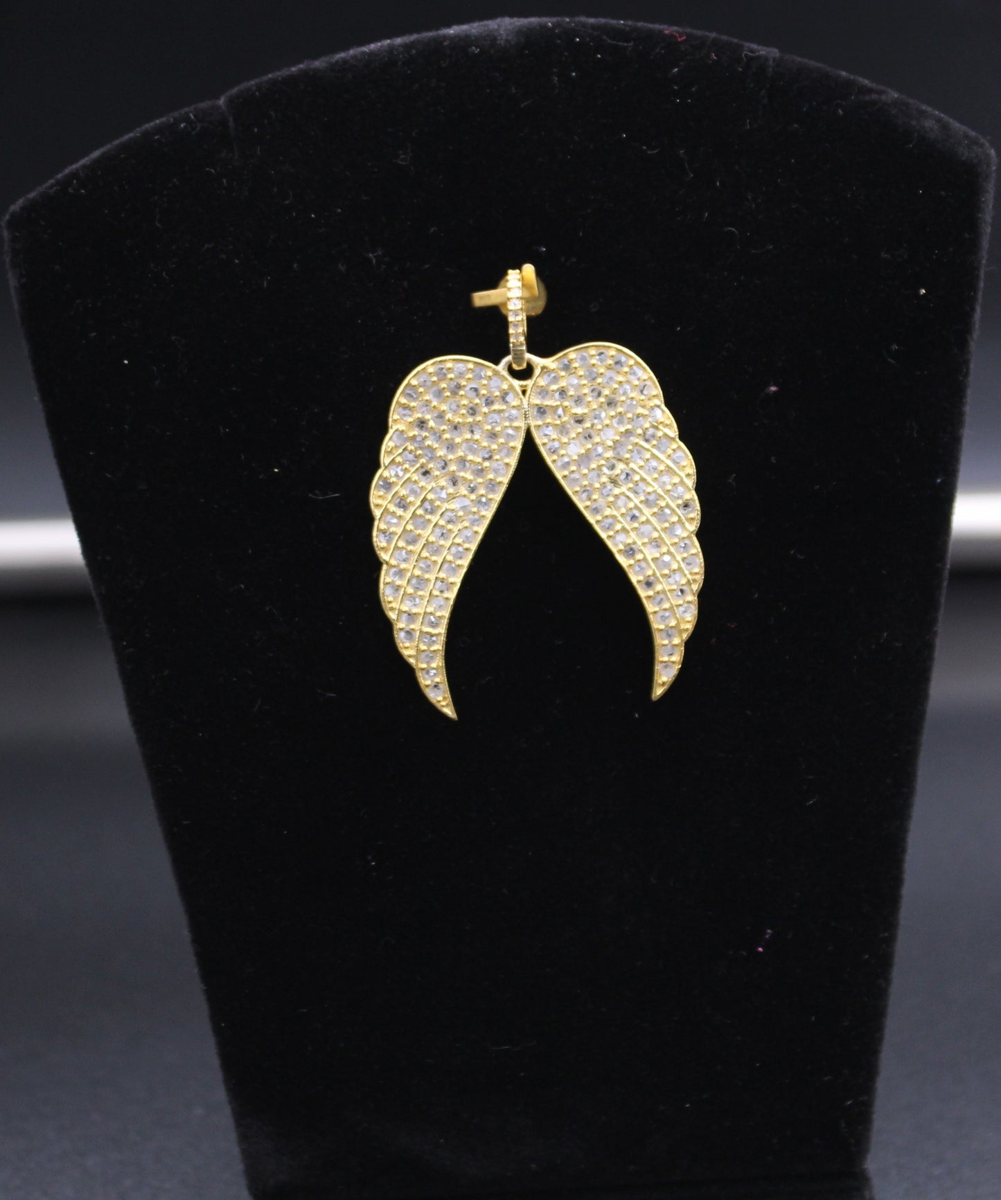 Wing All Diamond Pendant