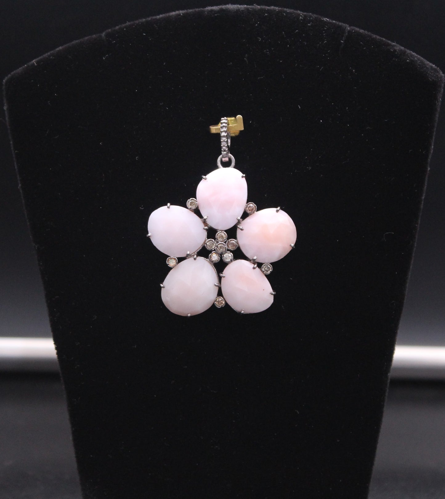 Flower Diamond & Gemstones Pendant