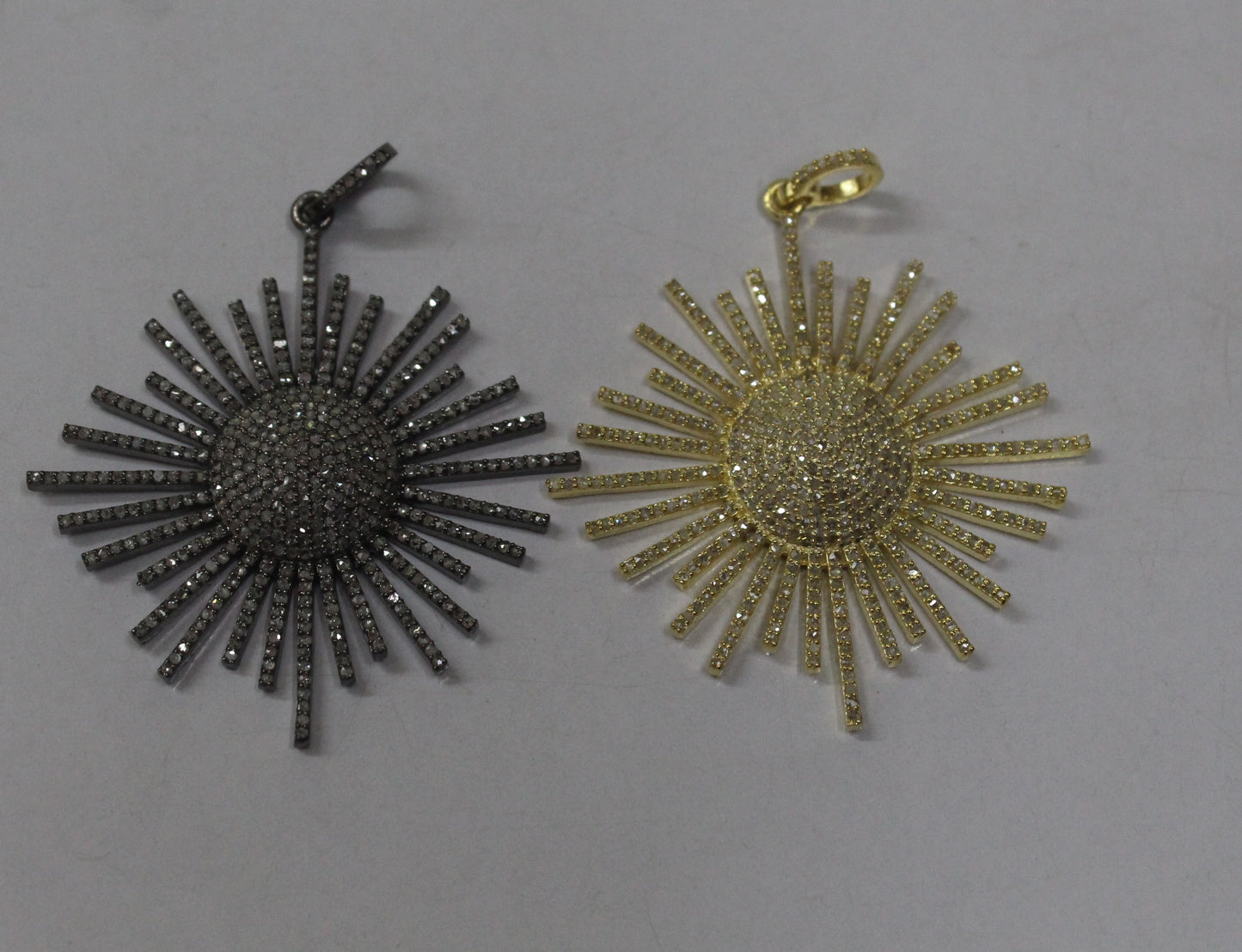 Sun All Diamond Pendant