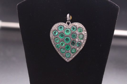 Heart Diamond and EM Pendant