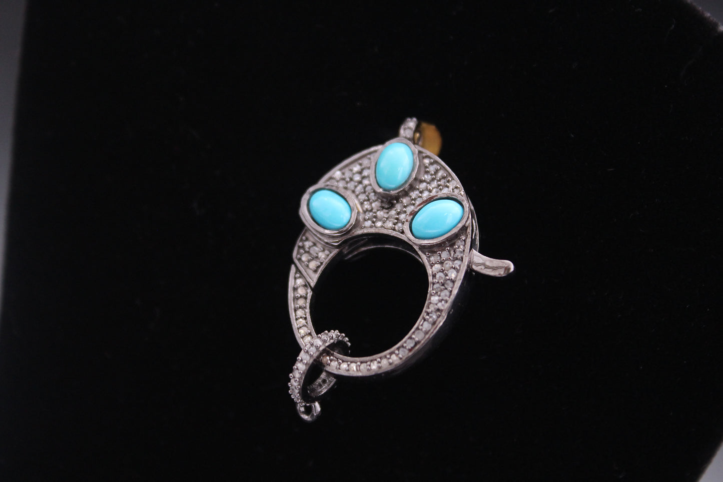 Diamond Clasp with Turquoise