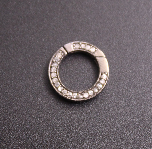 Round All Diamond Clasp