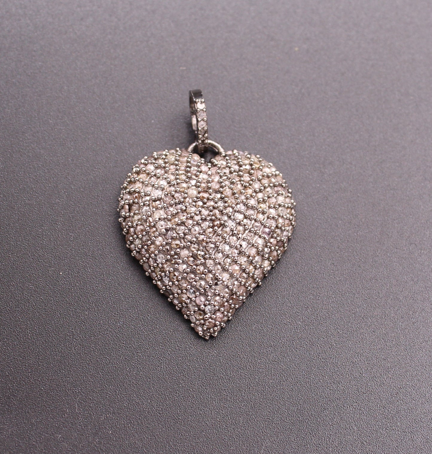 Heart Design All Diamond Pendant
