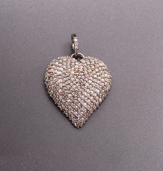 Heart Design All Diamond Pendant
