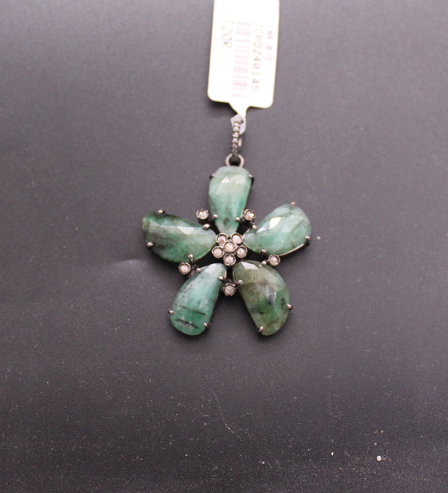 Flower Diamond and Gemstone Pendant