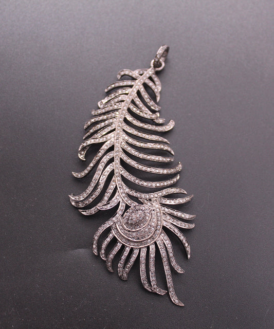 Feather Diamond Pendant