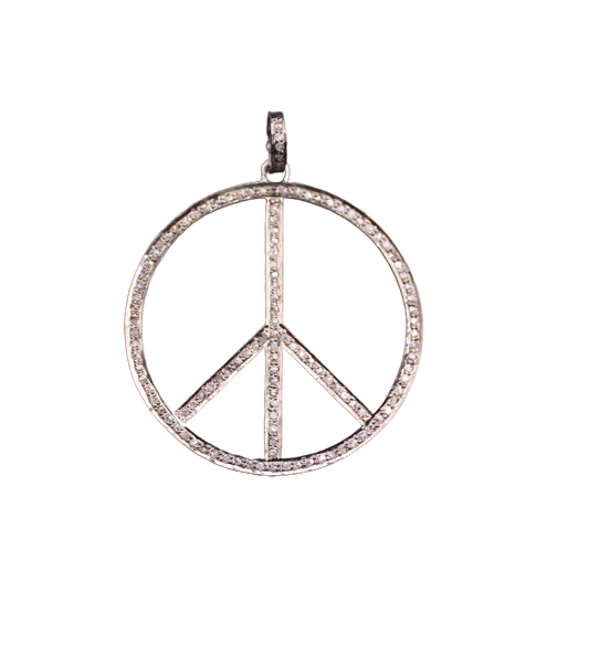 Round Design All Diamond Pendant