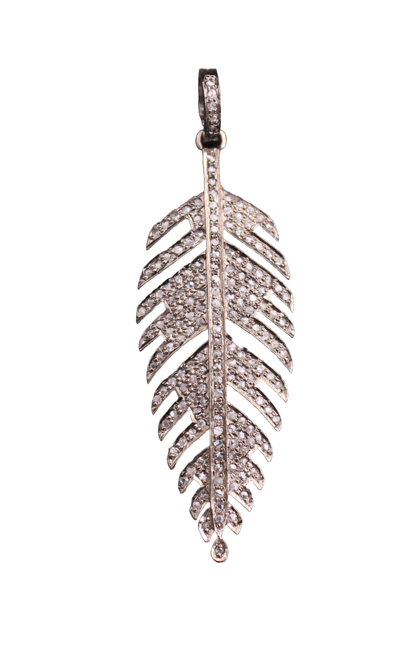 Leave Design Diamond Pendant