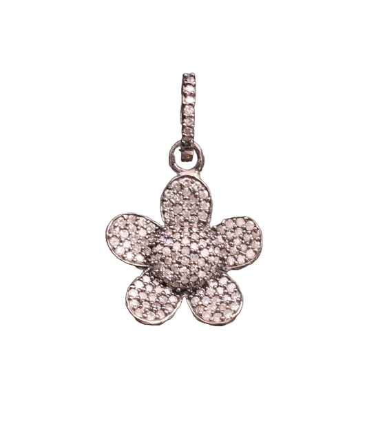 Flower Design All Diamond Pendant