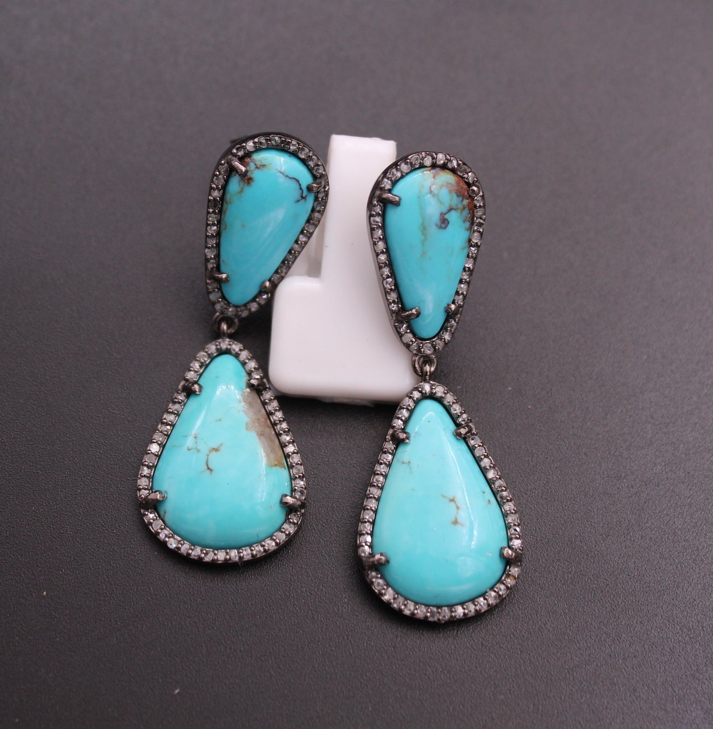 Diamond and Turquoise Earring