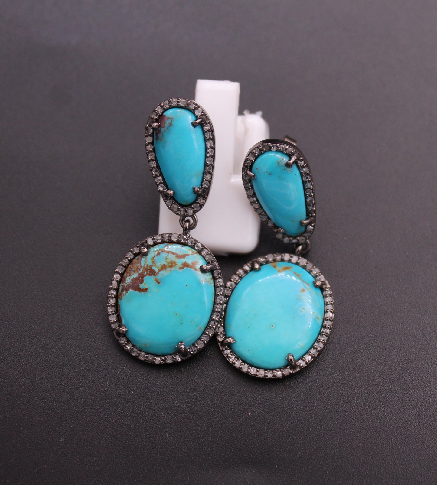 Diamond and Turquoise Earring