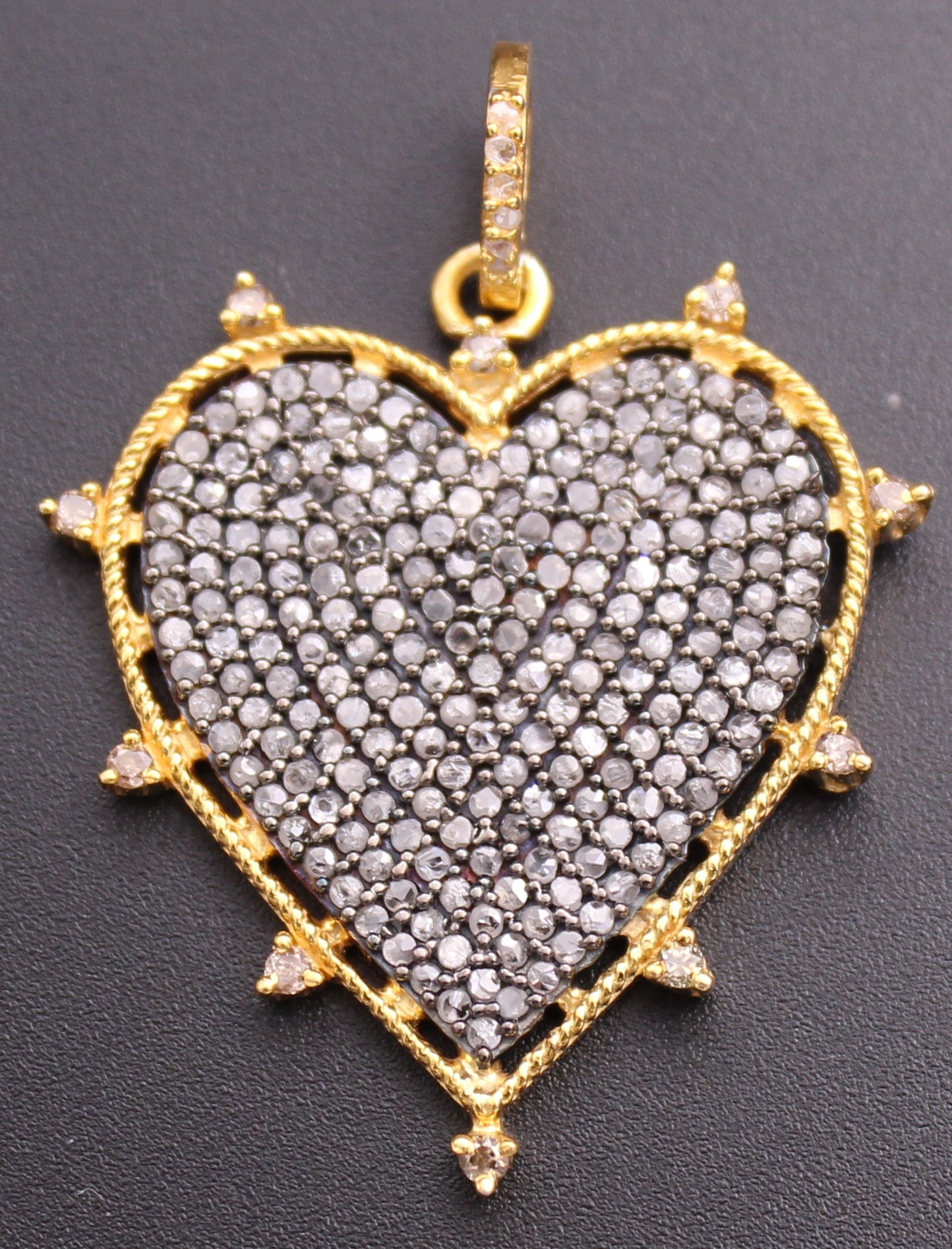 Heart All Diamond Pendant