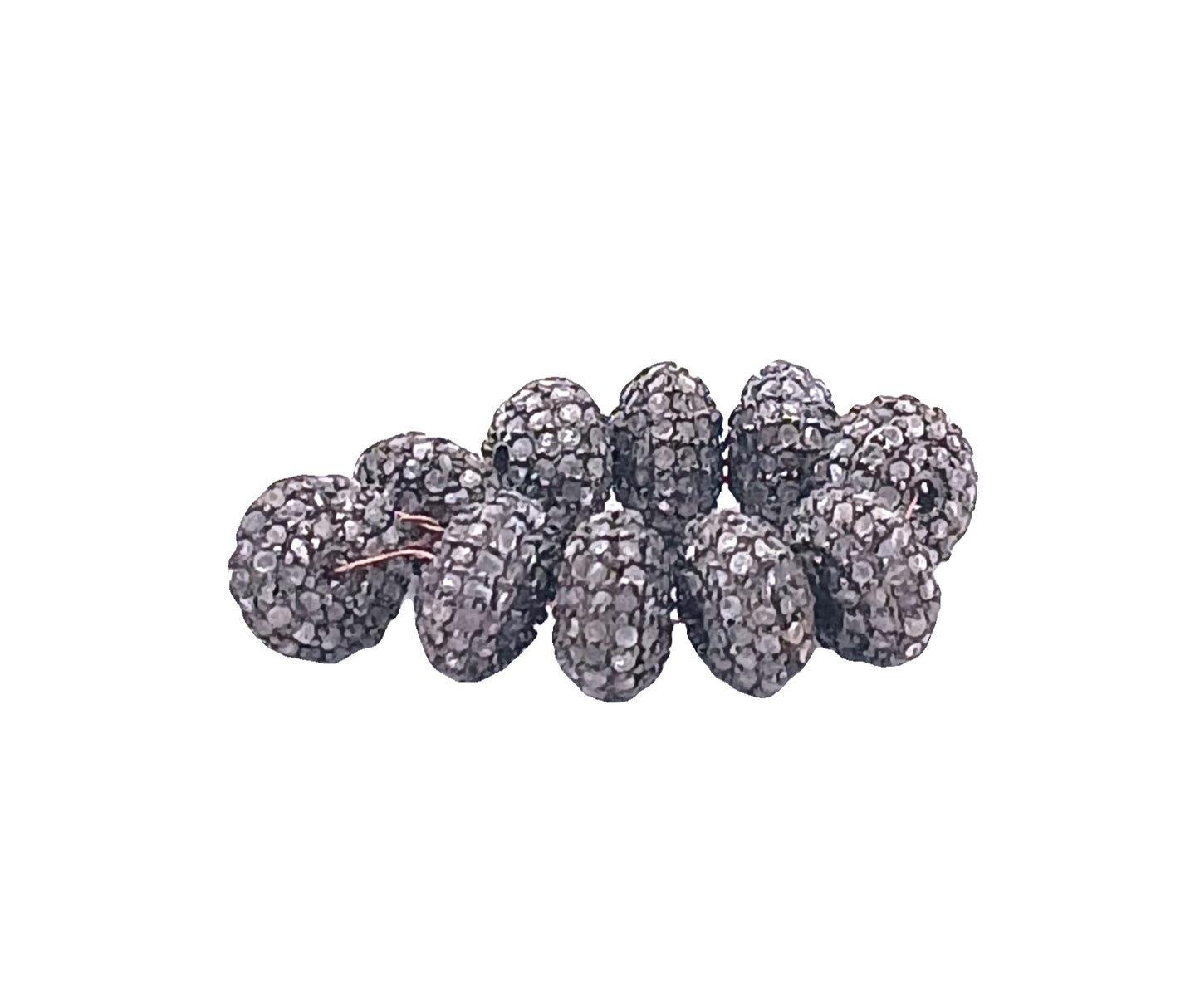 Pave Diamond Bead