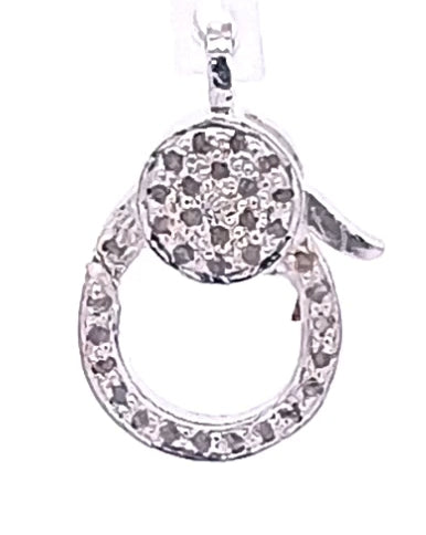 Pave All Diamond Clasp