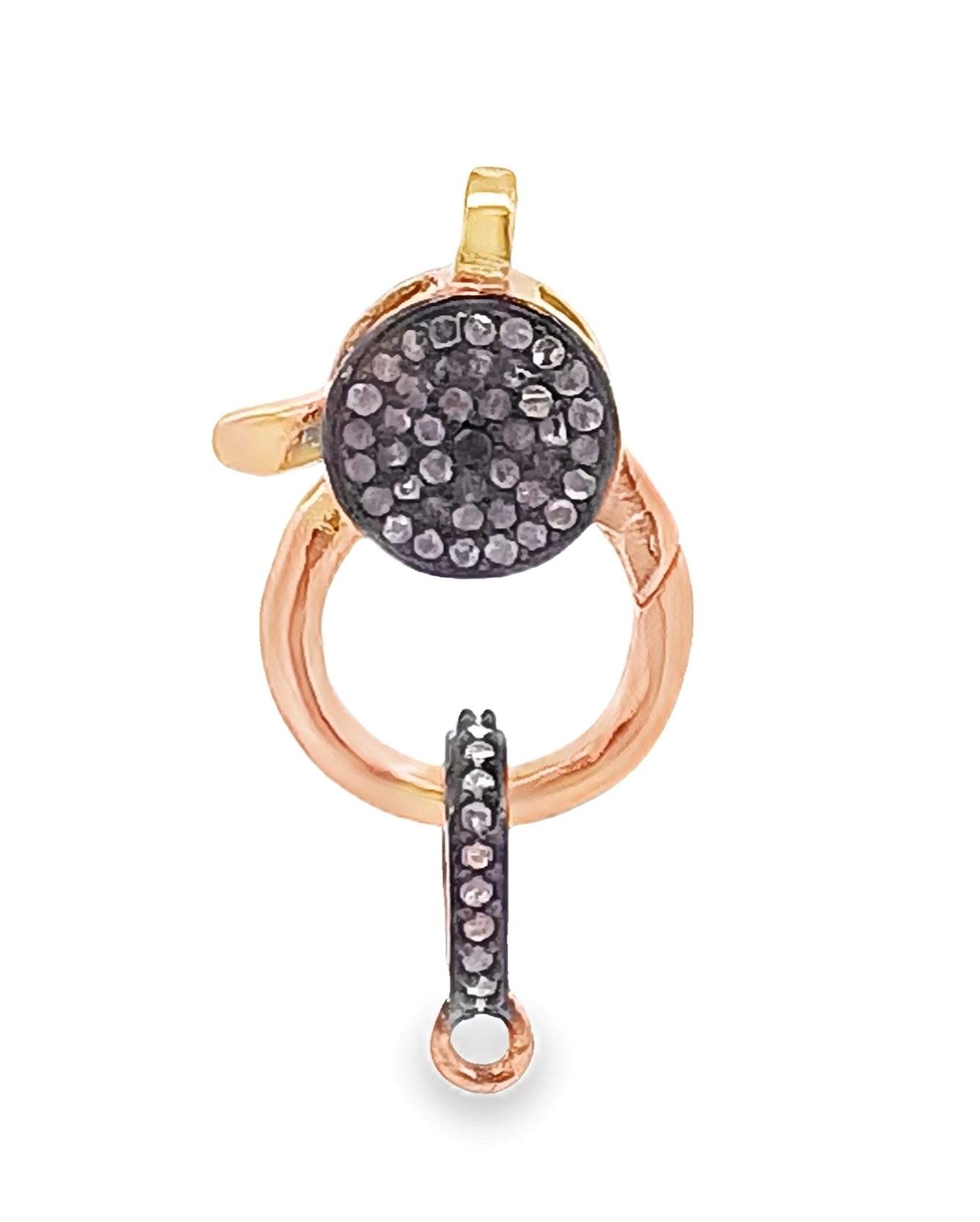 Pave Two Tone Diamond Lock