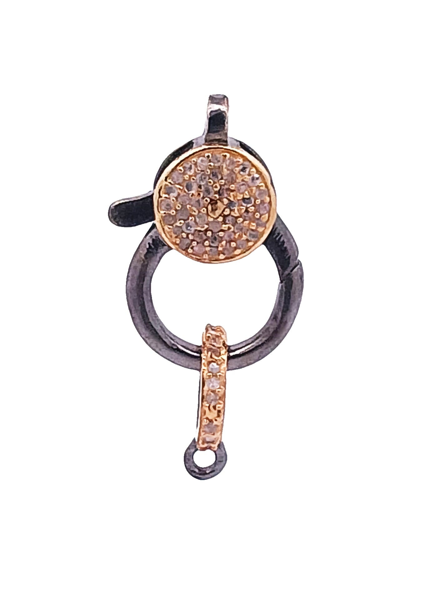 Pave Two Tone Diamond Lock