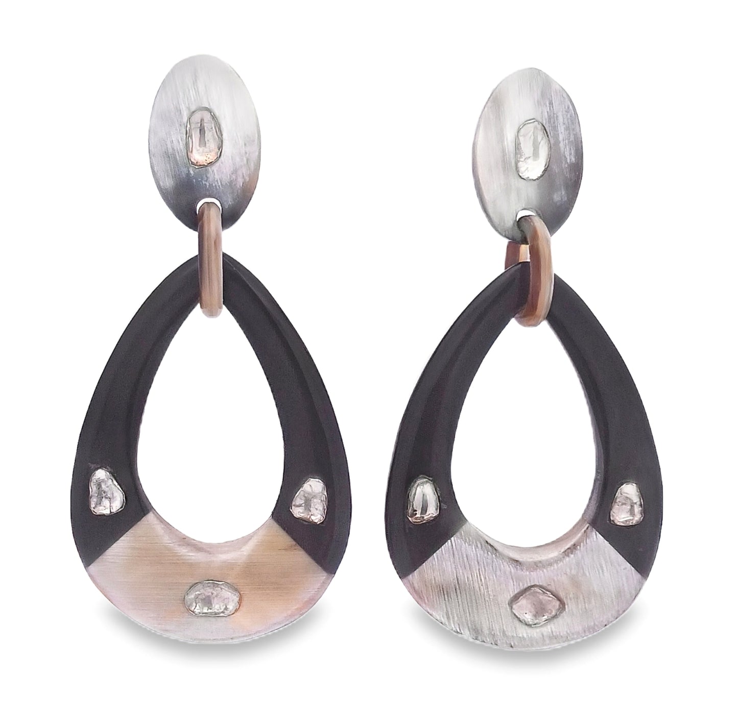 Polki and Horn Earrings