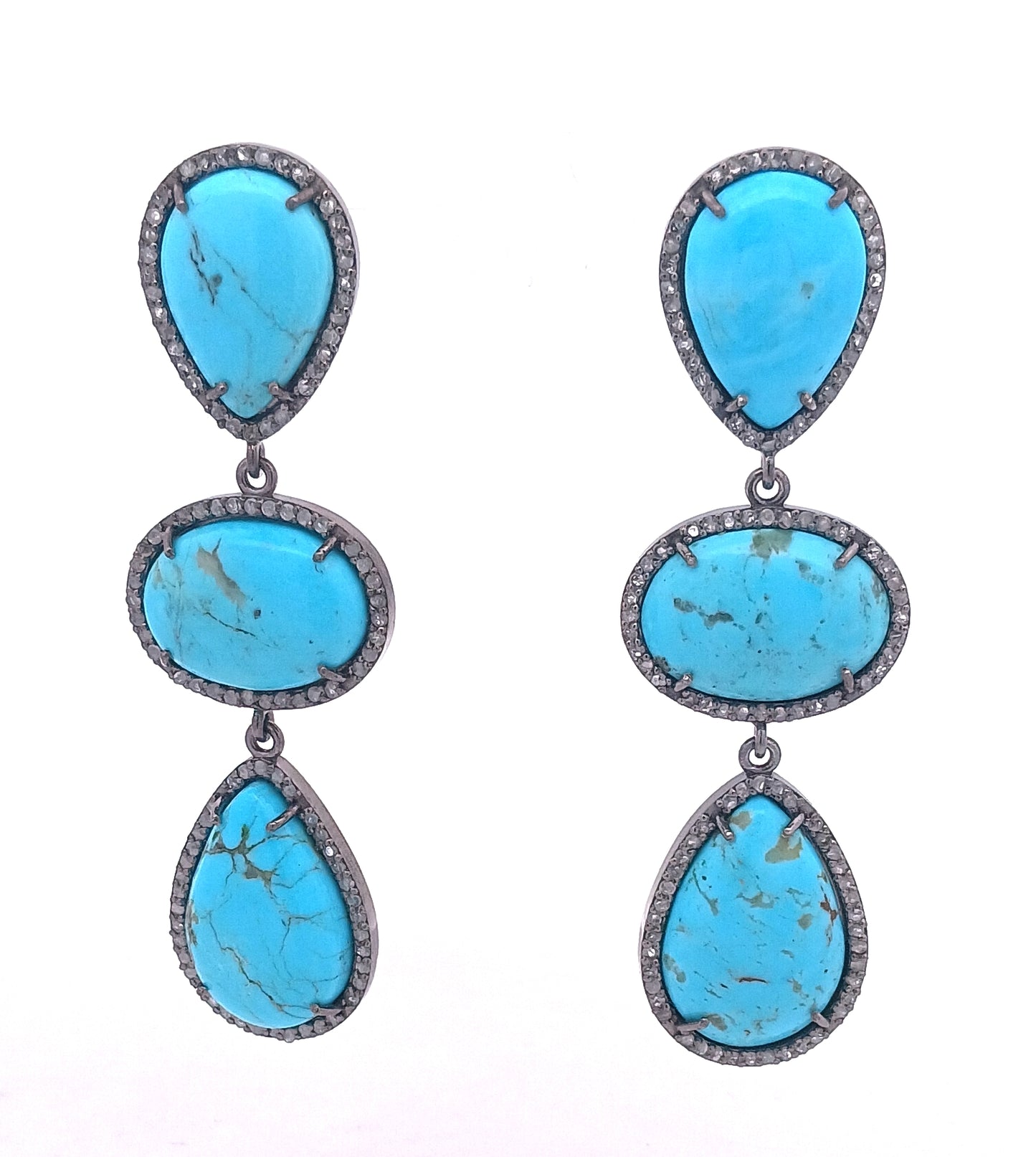 Diamond & Turquoise Earring