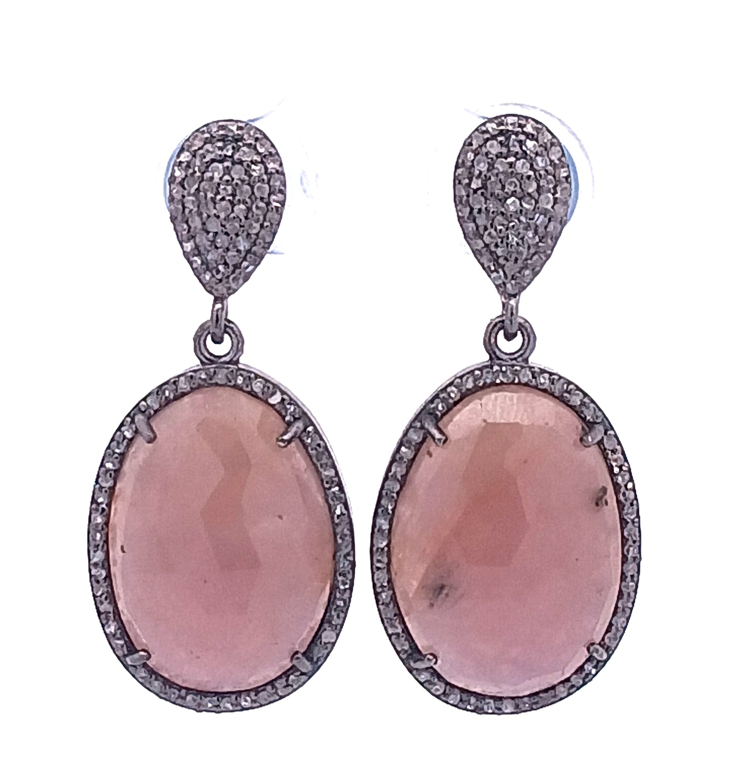 Diamond and Multi Sapphire Earring