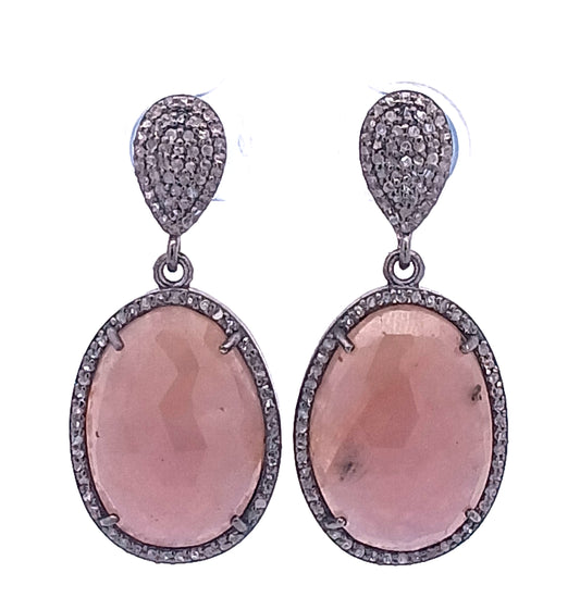 Diamond and Multi Sapphire Earring