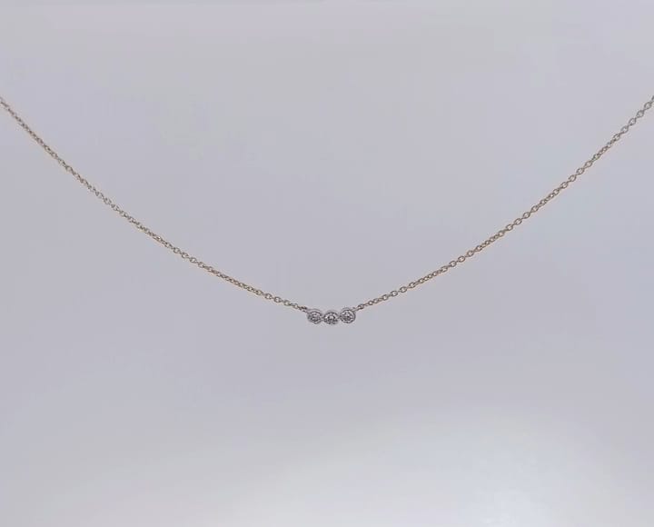 3 Piece Diamond Gold Chain