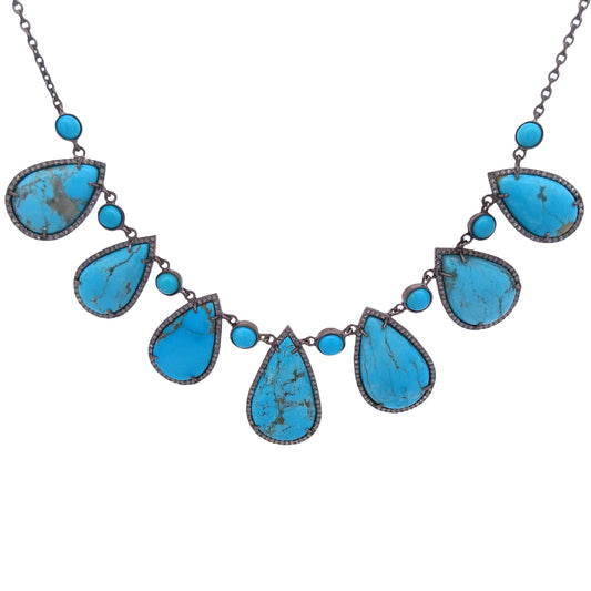 Diamond & Turquoise Necklace