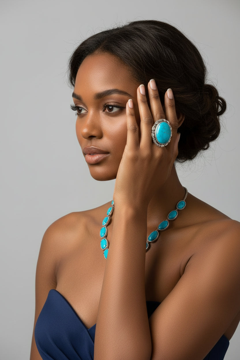 Diamond & Turquoise Necklace