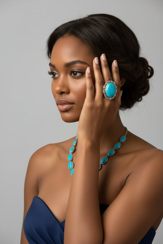 Diamond & Turquoise Necklace