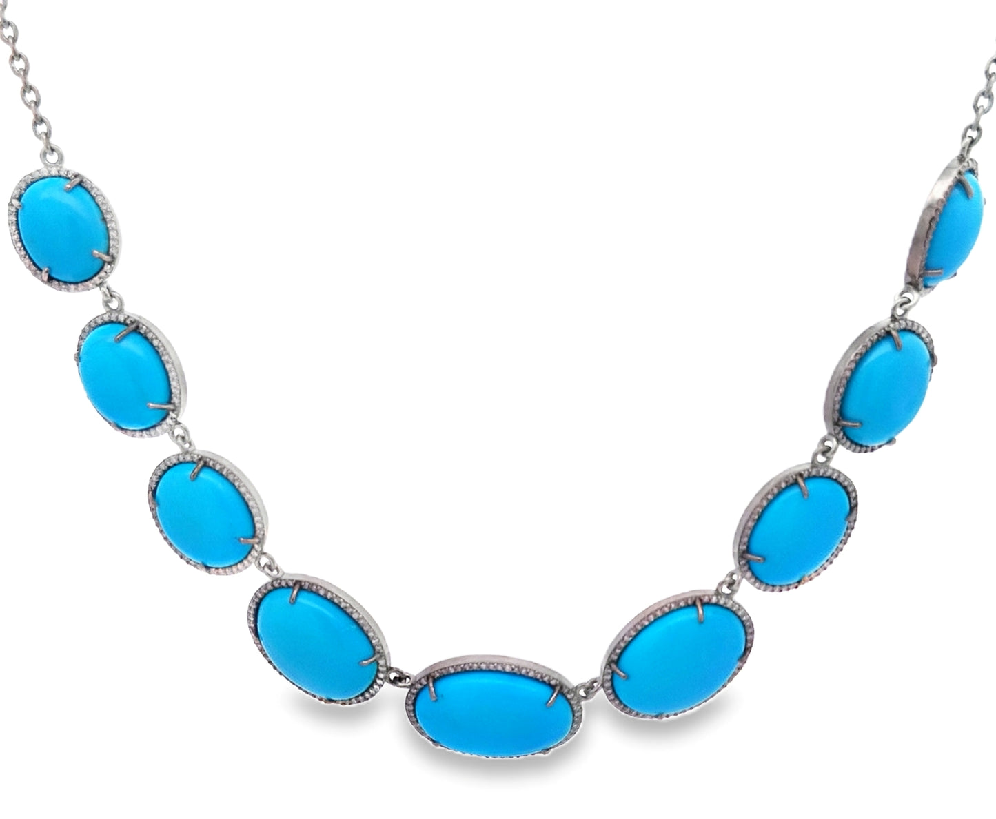 Diamond & Turquoise Necklace