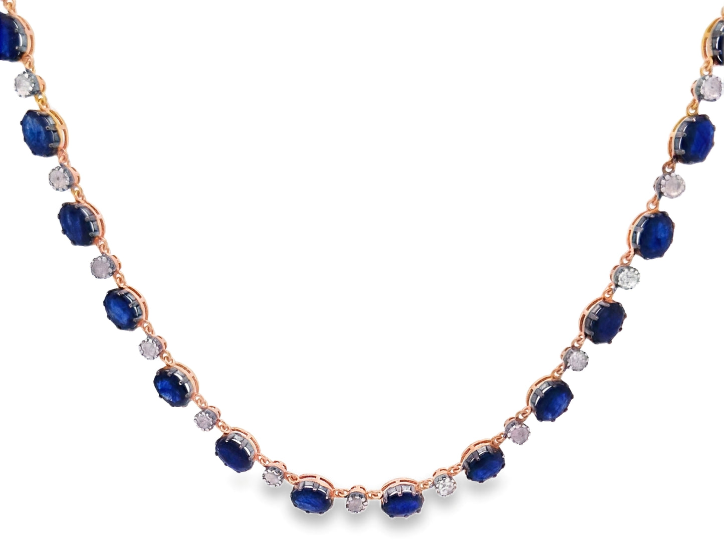 Polki Diamond & Blue Sapphire Necklace