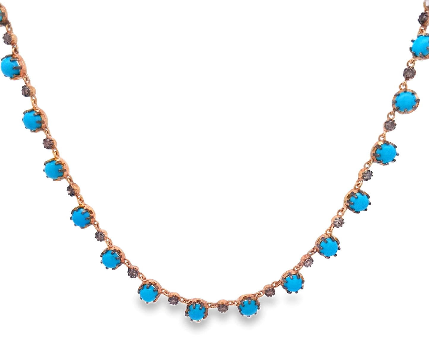 Diamond & Turquoise Necklace