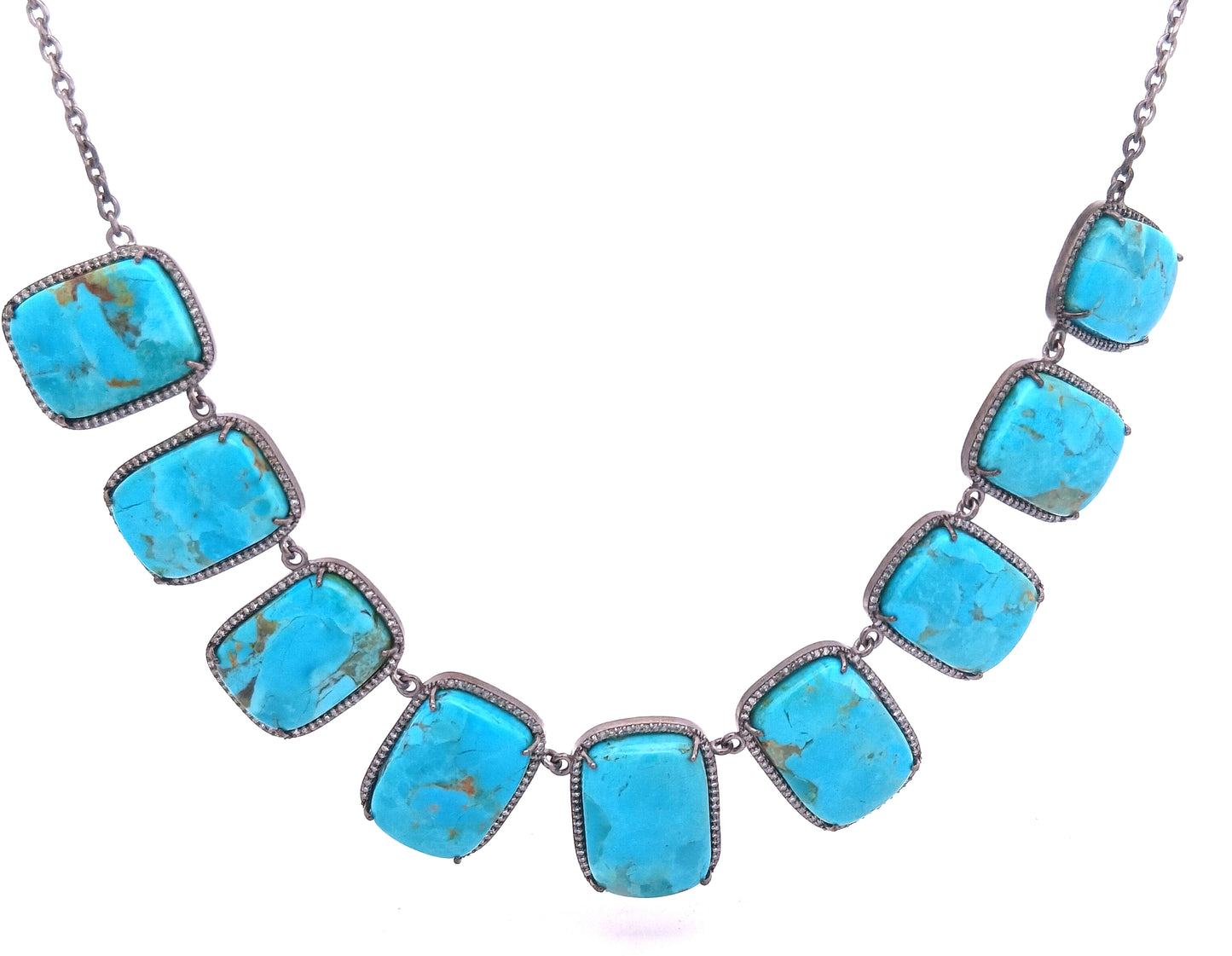 Diamond & Turquoise Necklace